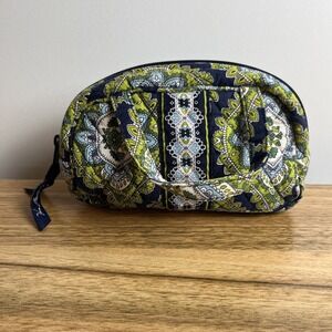 Vera Bradley Mini Duffle Cambridge Bag Made In USA Blue Green Floral Small Tote